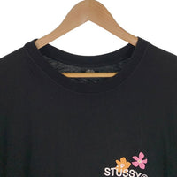 STUSSY ステューシー フラワープリント Tシャツ ブラック Size M 福生店