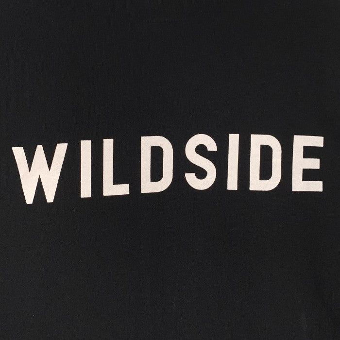 WIND AND SEA ウィンダンシー WILD SIDE ワイルドサイド リバースロゴ プルオーバースウェットパーカー ブラック ヨウジヤマモト  Size 4 福生店