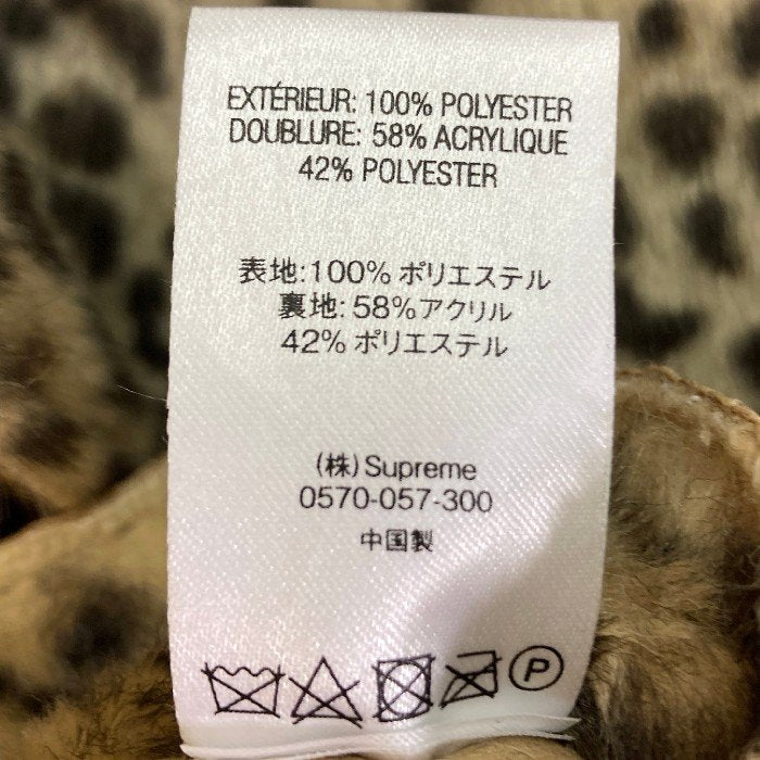 SUPREME シュプリーム 19SS Reversible Faux Suede Leopade coat リバーシブル レオパード スウェード コート ベージュ sizeM 瑞穂店