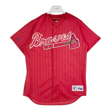 MAJESTIC マジェスティック USA製 Braves ベースボールユニフォーム レッド sizeM 瑞穂店