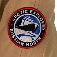 ARCTIC EXPLORER アークティックエクスプローラー ラクーンファー ダウンジャケット ベージュ Size S 福生店