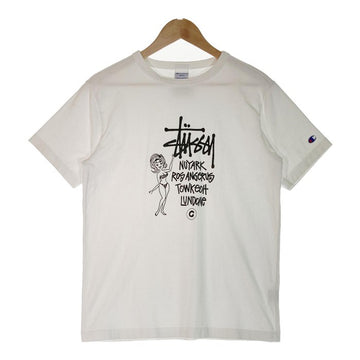 stussy×champion ステューシー ×チャンピオン Tシャツ 17SS Cities Girl Tee ホワイト sizeS 瑞穂店