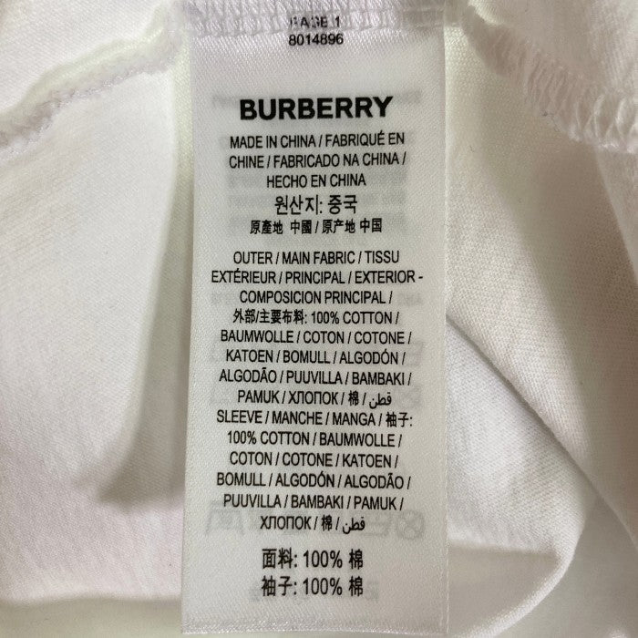 BURBERRY バーバリー ヴィンテージチェック 袖切り替え Tシャツ ホワイト sizeXS 瑞穂店