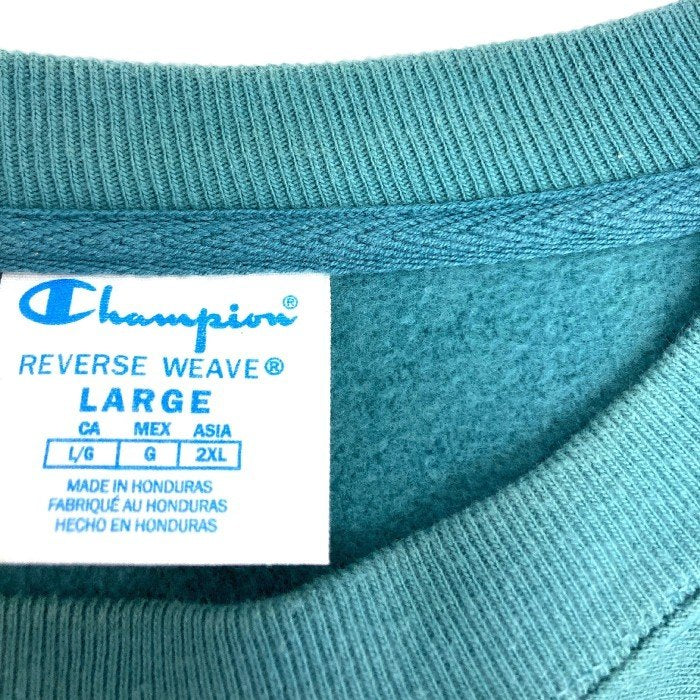 CHAMPION チャンピオン REVERSE WEAVE リバースウィーブ クル―ネックスウェット ターコイズ sizeL 瑞穂店