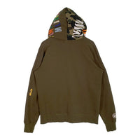 A BATHING APE アベイシングエイプ TIGER FULL ZIP HOODIE タイガーフルジップフーディー スウェットパーカー オリーブ 001ZPI301014M Size XL 福生店