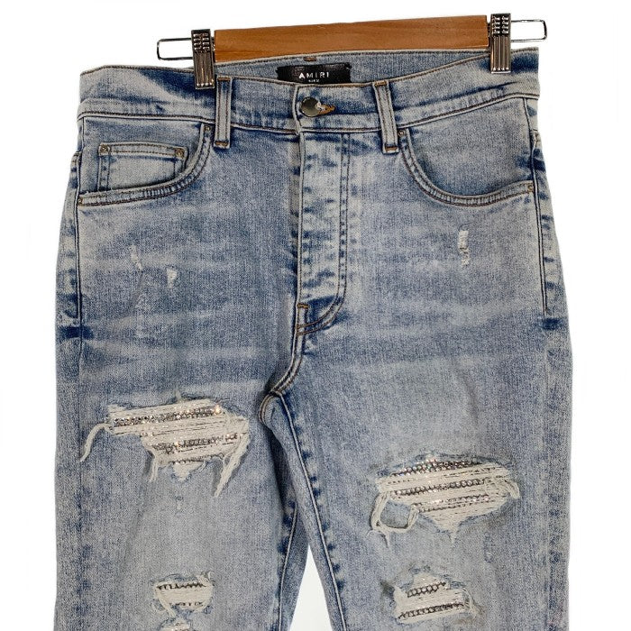 AMIRI アミリ Crystal Thrasher Jeans クリスタル ストレッチジーンズ デニム USED加工 インディゴ Size 31 福生店