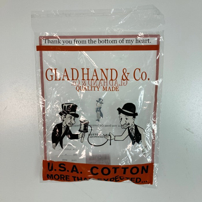 GLAD HAND グラッドハンド ヘンリーネック ポケットTシャツ ナチュラル sizeXL 瑞穂店