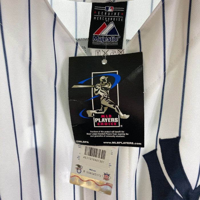 Majestic マジェスティック MLB メジャーリーグ ベースボール NEW YORK YANKEES ニューヨーク ヤンキース TANAKA 田中将大選手 19 HOME プレイヤー レプリカ ユニフォーム ホワイト sizeL 瑞穂店