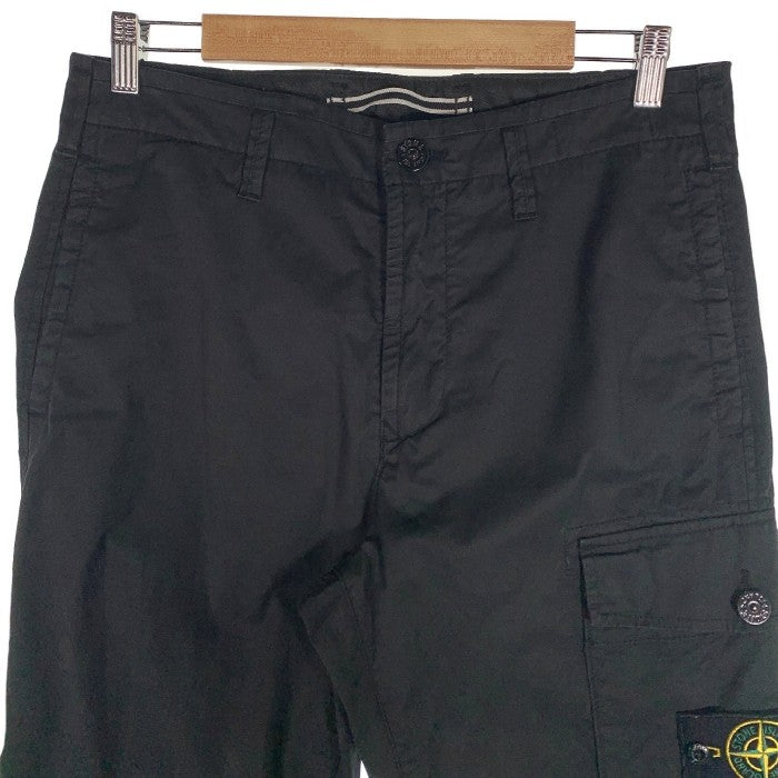 STONE ISLAND ストーンアイランド Cargo Pants カーゴパンツ テーパード ブラック 751531410 Size 31 福生店