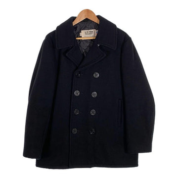 Schott ショット U.S.740N PEA JACKET メルトン ウール ピーコート ブラック Size 40 福生店