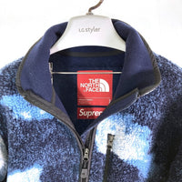 Supreme×The North Face シュプリーム×ノースフェイス NA52100I Bleached Denim Print Fleece Jacket 21AW フリース ブルー sizeS 瑞穂店