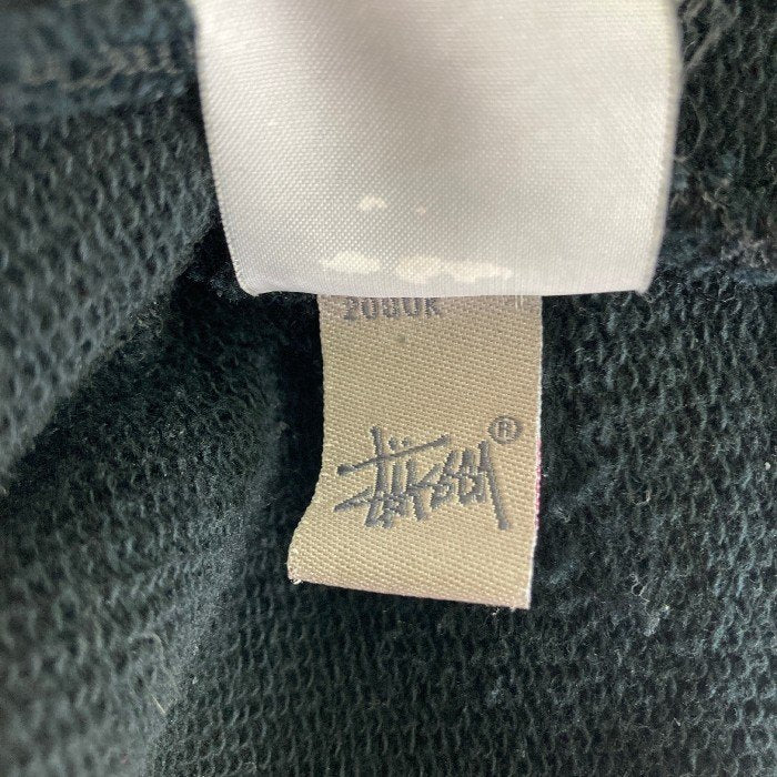 STUSSY ステューシー スウェットスタジャン カーディガン ワッペン ブラック sizeM 瑞穂店