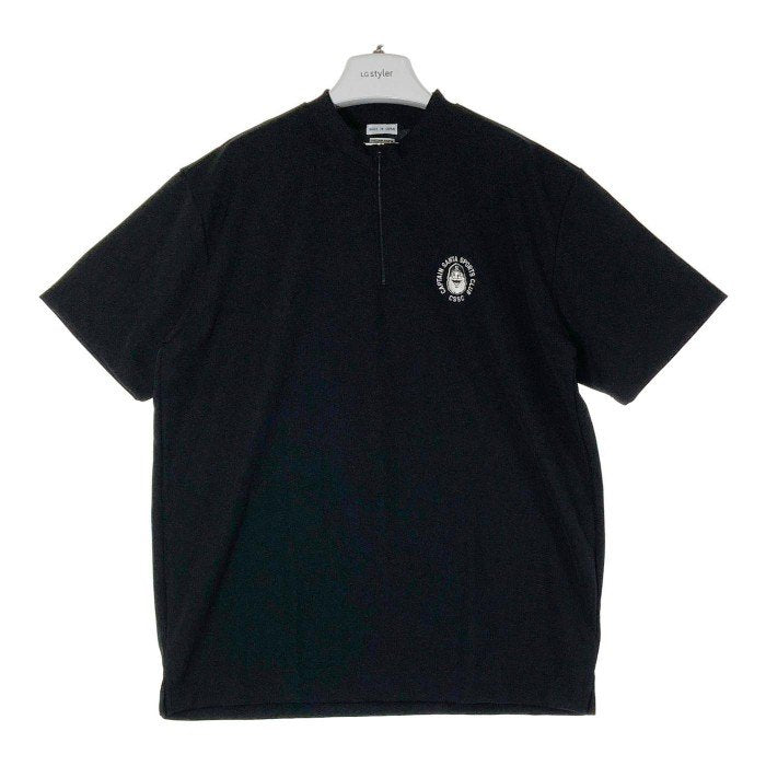 CAPTAIN SANTA キャプテンサンタ ゴルフ 半袖 ハーフジップ 半袖 ブラック sizeXL 瑞穂店