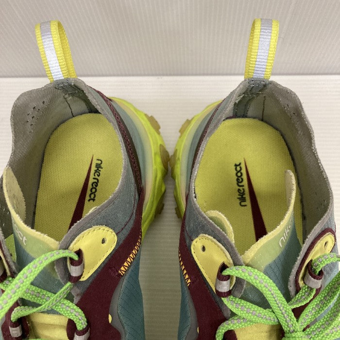 NIKE×UNDERCOVER ナイキ×アンダーカバー REACT ELEMENT 87 スニーカー BQ2718-400  ネオンイエロー×ライトブルー size25cm 瑞穂店