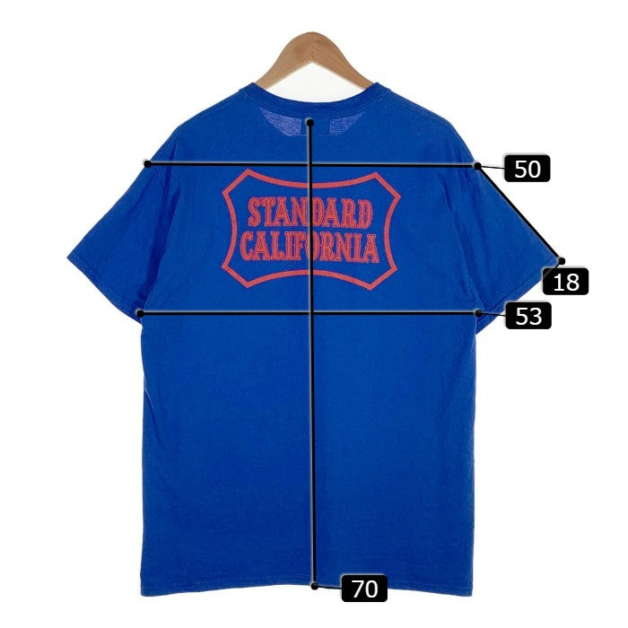 VANS バンズ 23SS STANDARD CALIFORNIA スタンダードカリフォルニア プリント Tシャツ ブルー 122C1010228 Size L 福生店
