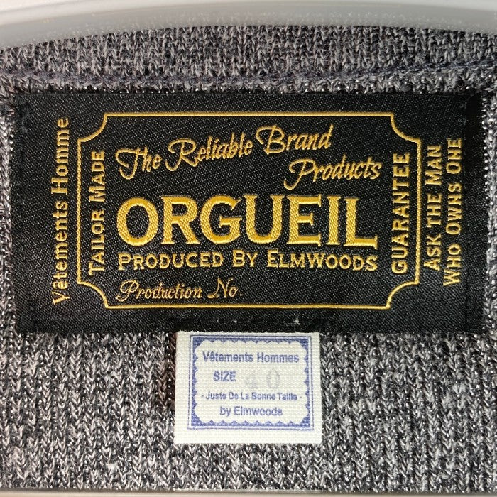 ORGUEIL オルゲイユ Soft Fit Knit Vest ニットベスト グレー size40 瑞穂店