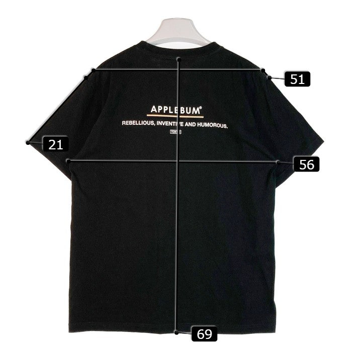 APPLEBUM アップルバム Girls,Girls,Girls BONITA プリント Tシャツ ブラック sizeL 瑞穂店