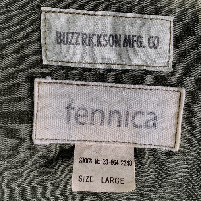 BUZZ RICKSON’S バズリクソンズ fennica別注 ミリタリーフィールドジャケット オリーブ リップストップ BR14978FE Size L 福生店