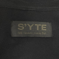 S'YTE サイト Rayon Longshirts レーヨン ロングシャツ ブラック ヨウジヤマモトUV-B59-216 Size 3 福生店