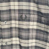 FRED PERRY フレッドペリー 鹿の子 ロングスリーブ ポロシャツ ブラック Size L 福生店