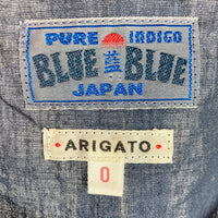 BLUE BLUE ブルーブルー ARIGATO 藍 シアーレイヤードトップス 700073-548 ネイビー size0 瑞穂店