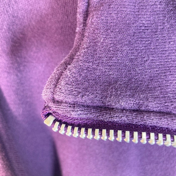 《HUF(ハフ)》HUF OR DIE 刺繍 裏起毛ハーフジップスウェット 紫