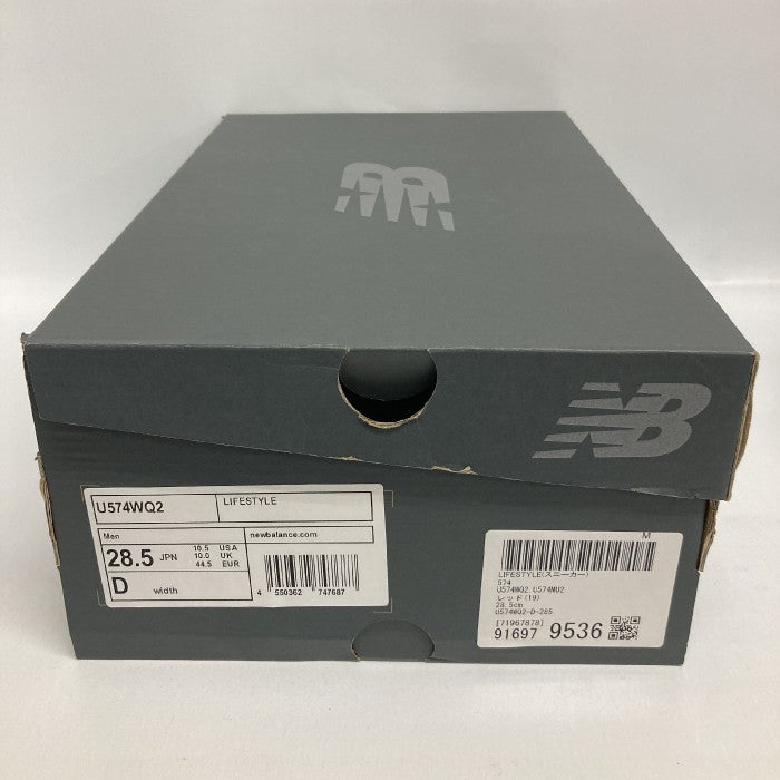 New Balance ニューバランス U574WQ2 574 クラシック スニーカー レッド size28.5cm 瑞穂店