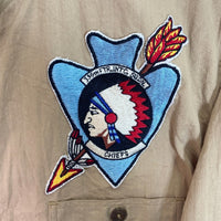 BUZZ RICKSON’S バズリクソンズ BR27489 SQUADRON 長袖ヘリンボーン ツイル コントラクトシャツ キャメル size17-17 1/2 瑞穂店