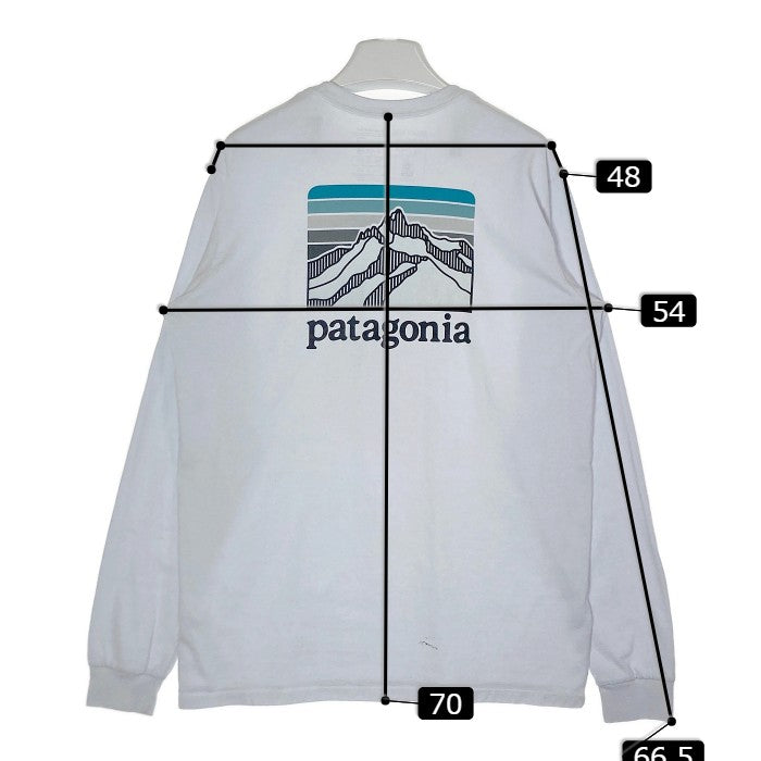 PATAGONIA パタゴニア 38517 リッジ レスポンシビリティー ロンT ホワイト sizeM 瑞穂店