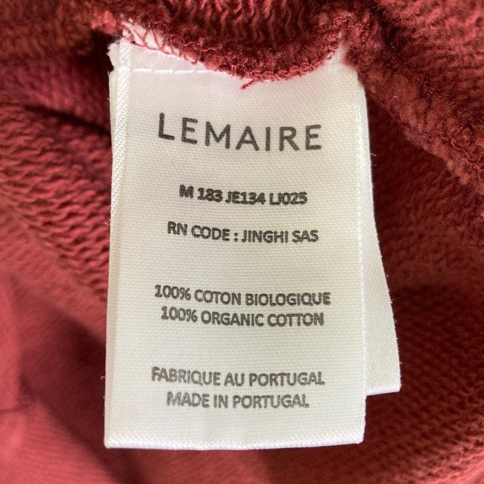 LEMAIRE ルメール 18AW ボートネック スウェットトレーナー バーガンディー Size M 瑞穂店