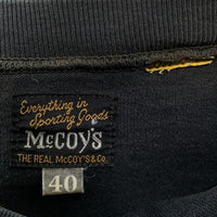 THE REAL McCOY'S リアルマッコイズ Buco ブコ チェッカーフラッグ ロングスリーブTシャツ ブラック Size 40 福生店