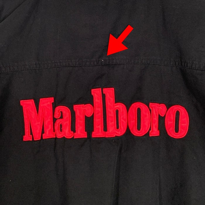 90's Marlboro マルボロ リバーシブル リブブルゾン ジャケット ブラック レッド Size XL 福生店