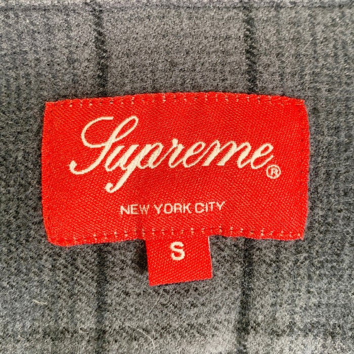 SUPREME シュプリーム 23SS Shadow Plaid Flannel Shirt シャドウ チェックフランネルシャツ ボタンダウン ブラック Size S 福生店