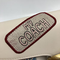 COACH コーチ レザー ワッペン ショルダーバッグ F5844 オフホワイト 瑞穂店