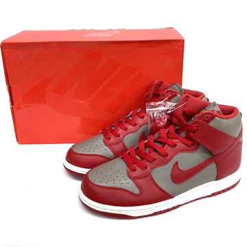 NIKE ナイキ DUNK HIGH RETRO QS NEVADA 850477-001 ダンク ハイ レトロ ソフトグレー ユニバーシティスニーカー レッド size29cm 瑞穂店
