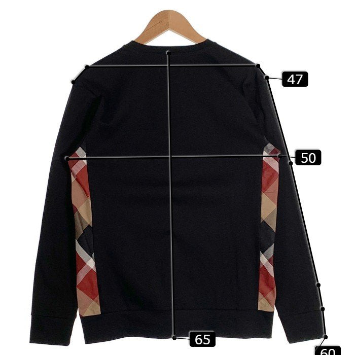 BLACK LABEL CRESTBRIDGE ブラックレーベル クレストブリッジ ロングスリーブTシャツ チェック切替 ブラック 51P88-578-09 Size M 福生店