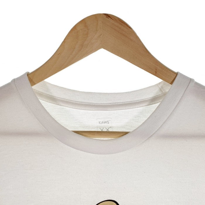 KAWS カウズ 21AW SKELETON NEW FICTION T-SHIRT スケルトン ニューフィクション Tシャツ ホワイト Size M 福生店