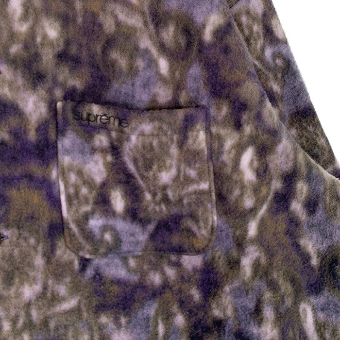 SUPREME シュプリーム 21AW Paisley Fleece Shirt ペイズリーフリースシャツ パープル Size XL 福生店
