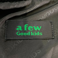 A FEW GOOD KIDS アフューグッドキッズ コーデュロイ ダウンジャケット サークルロゴ ブラック(2) Size XL 福生店