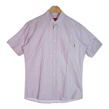 SUPREME シュプリーム 半袖シャツ S/S Shirt 半袖 ボタンダウン シャツ USA製 パープル sizeM 瑞穂店