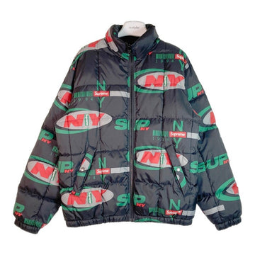 SUPREME シュプリーム 18AW NY Reversible Puffy Jacket フォトプリントリバーシブルジャケット ブラック sizeM 瑞穂店