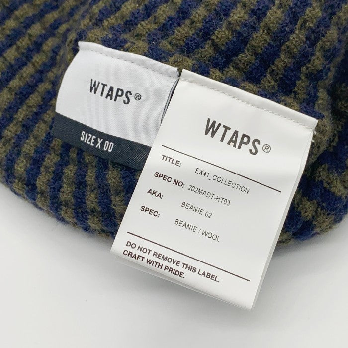 WTAPS ダブルタップス 20AW BEANIE 02 ボーダー ウール ビーニーキャップ 福生店