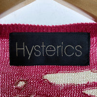 Hysterics ヒステリックス スカル ヒスガール ラメ ノースリーブ タンクトップ ピンク 3NV-0970 sizeF 瑞穂店