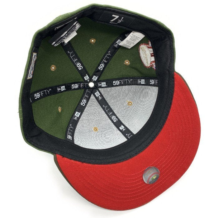 New Era ニューエラ 59FIFTY FAM MLB ヤンキース ベースボールキャップ グリーン ブラウン ピンズ Size 7 1/2(59.6cm) 福生店