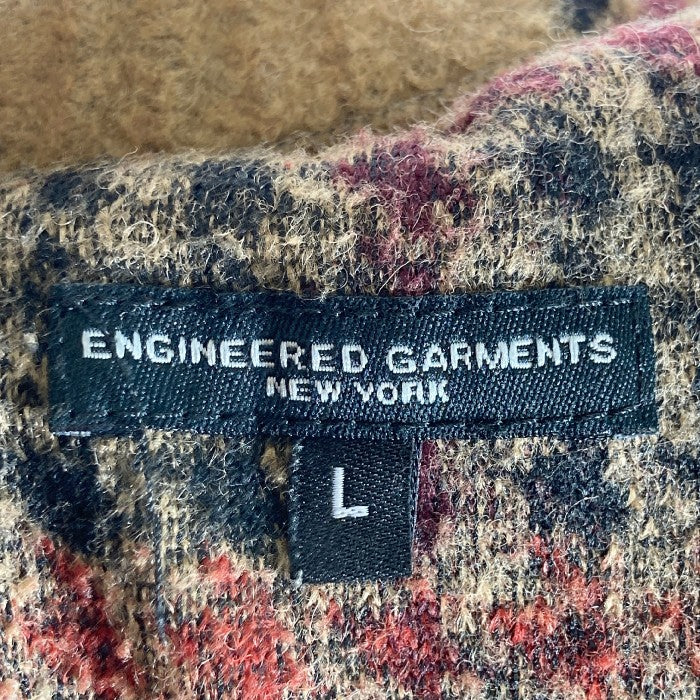 ENGINEERED GARMENTS エンジニアードガーメンツ USA製 総柄 ウールパンツ ブラウン sizeL 瑞穂店