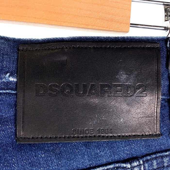 DSQUARED2 ディースクエアード Slim Jean スリムジーンズ USED ペンキ ダメージ加工 インディゴ S71LB0004 S30342 Size 44 福生店