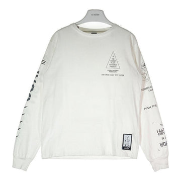 AVIREX アヴィレックス 6183501 X-15 プリント L/S Tシャツ ホワイト sizeM 瑞穂店