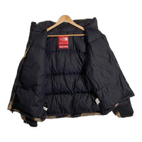 SUPREME シュプリーム 21AW THE NORTH FACE ノースフェイス Bleached Denim Print Nuptse Jacket ブリーチデニムプリント ヌプシジャケット ダウン ブラック ND52100I Size M 福生店