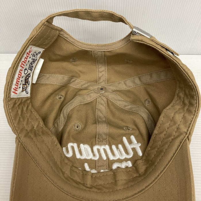 HUMAN MADE DRY ALLS ベージュキャップ HUMAN MADE ヒューマンメイド 6パネル ロゴ刺繍キャップ