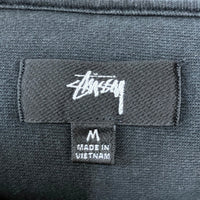 STUSSY ステューシー スウェットトレーナー 刺繡 ロゴ ワンポイント バック無地 ブラック sizeM 瑞穂店